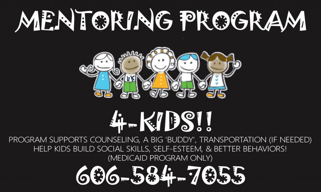  A black background with white text reading Mentoring Programs for Kids, and a cartoon image of diverse children of different ages and genders participating in various activities, such as reading, drawing, and playing games. The phrase Management is written in red text, emphasizing the importance of effective management in mentoring program